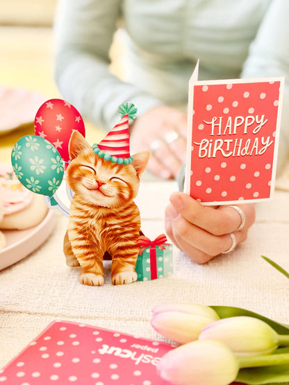 Kitten Party Birthday Pop-Up Card