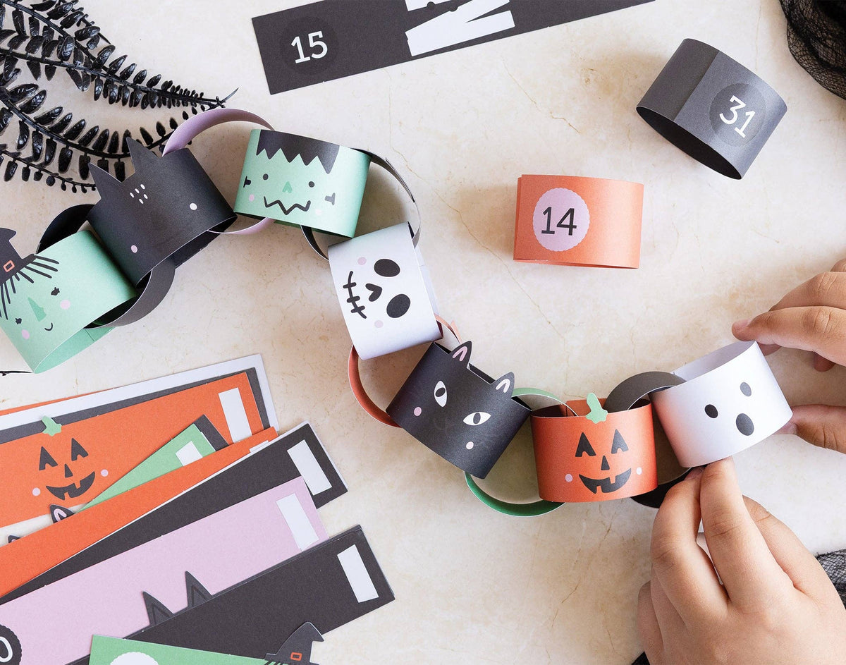 Halloween Countdown Paper Chain Kit