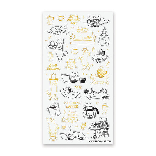 Purr, Pour, Repeat Sticker Sheet