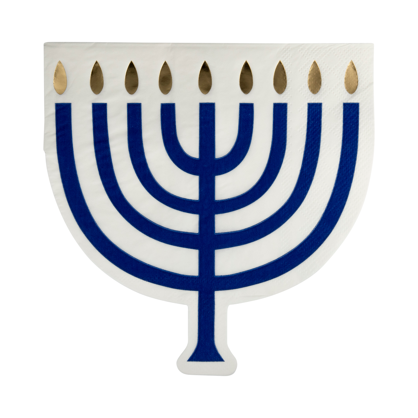 Menorah Gold Foil Luncheon Napkins