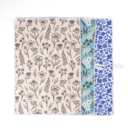 Winter Tones Microfiber Kitchen Towels, Set of 3