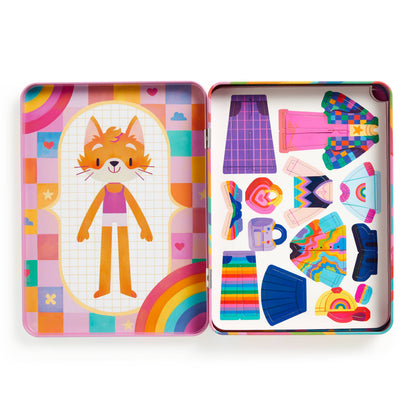 Rainbow Fashion Magnetic Dress-Up Game