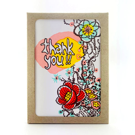Flowers & Vines Thank You Boxed Note Cards