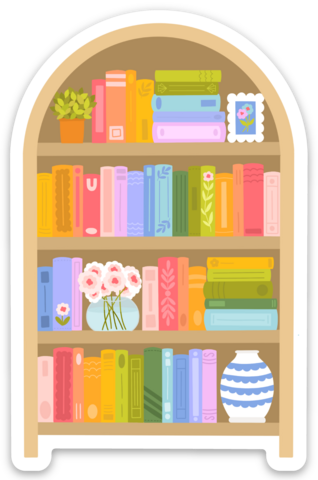 Rainbow Bookshelf Stickers
