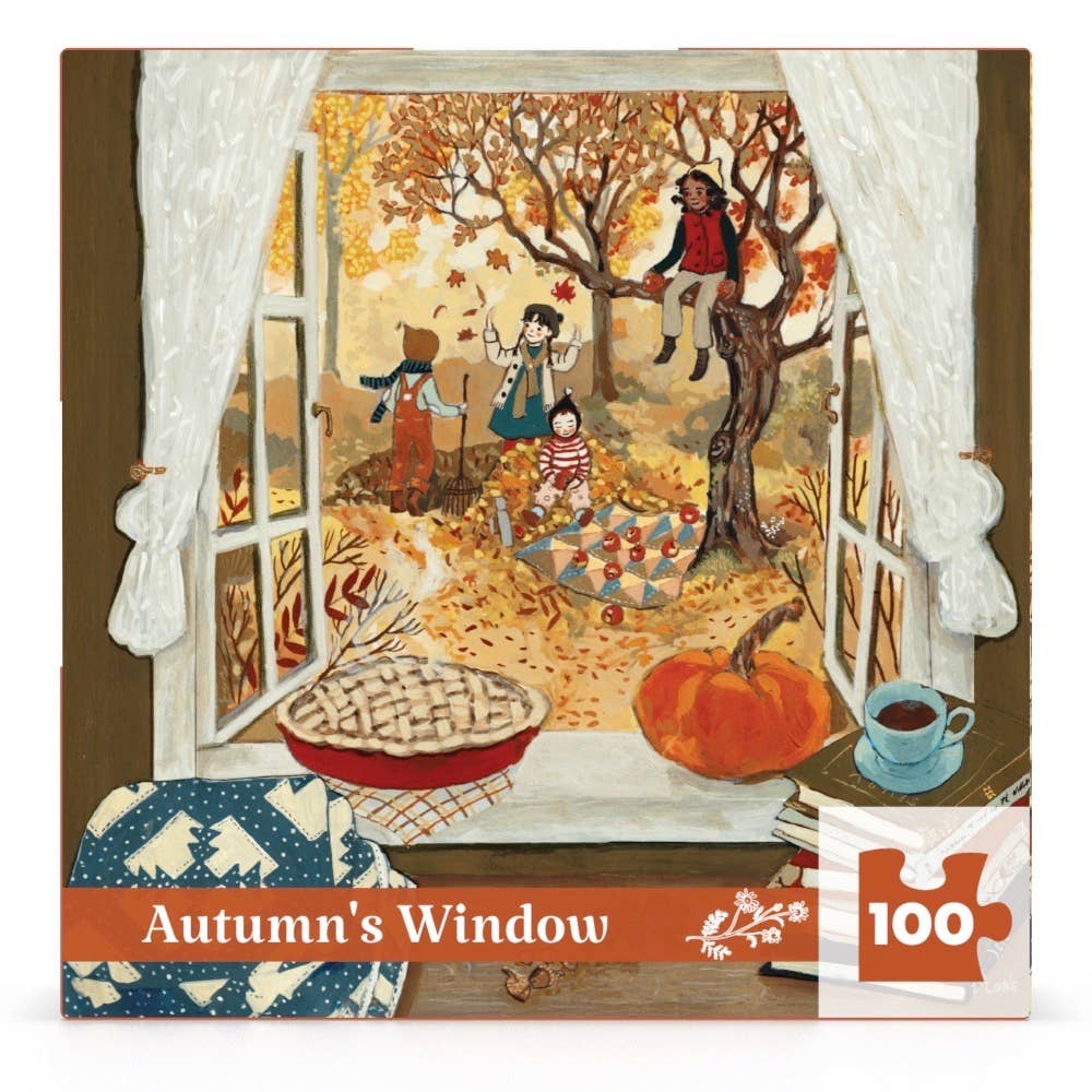 Autumn's Window 100 Piece Mini Puzzle