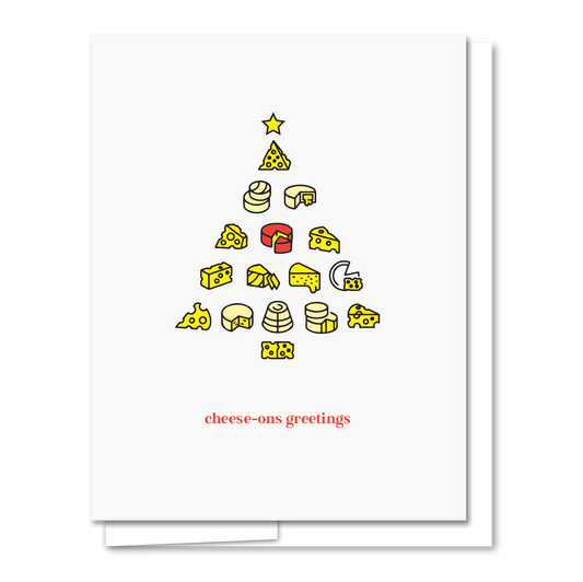 Cheese-ons Greetings Holiday Card