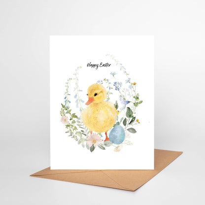Duckling & Egg Easter Card