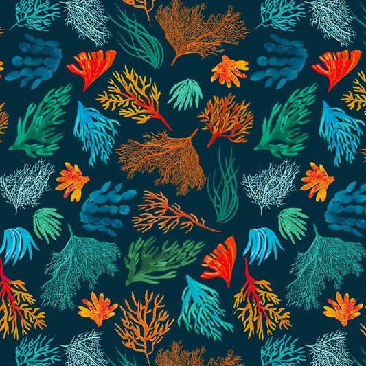 Coral Ocean Gift Wrap, 2 Rolls