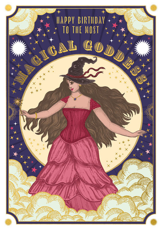 Magical Goddess Birthday Card