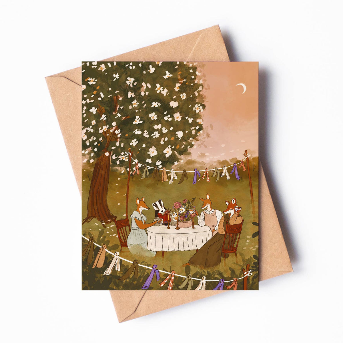 Garden Tea Party Blank Card