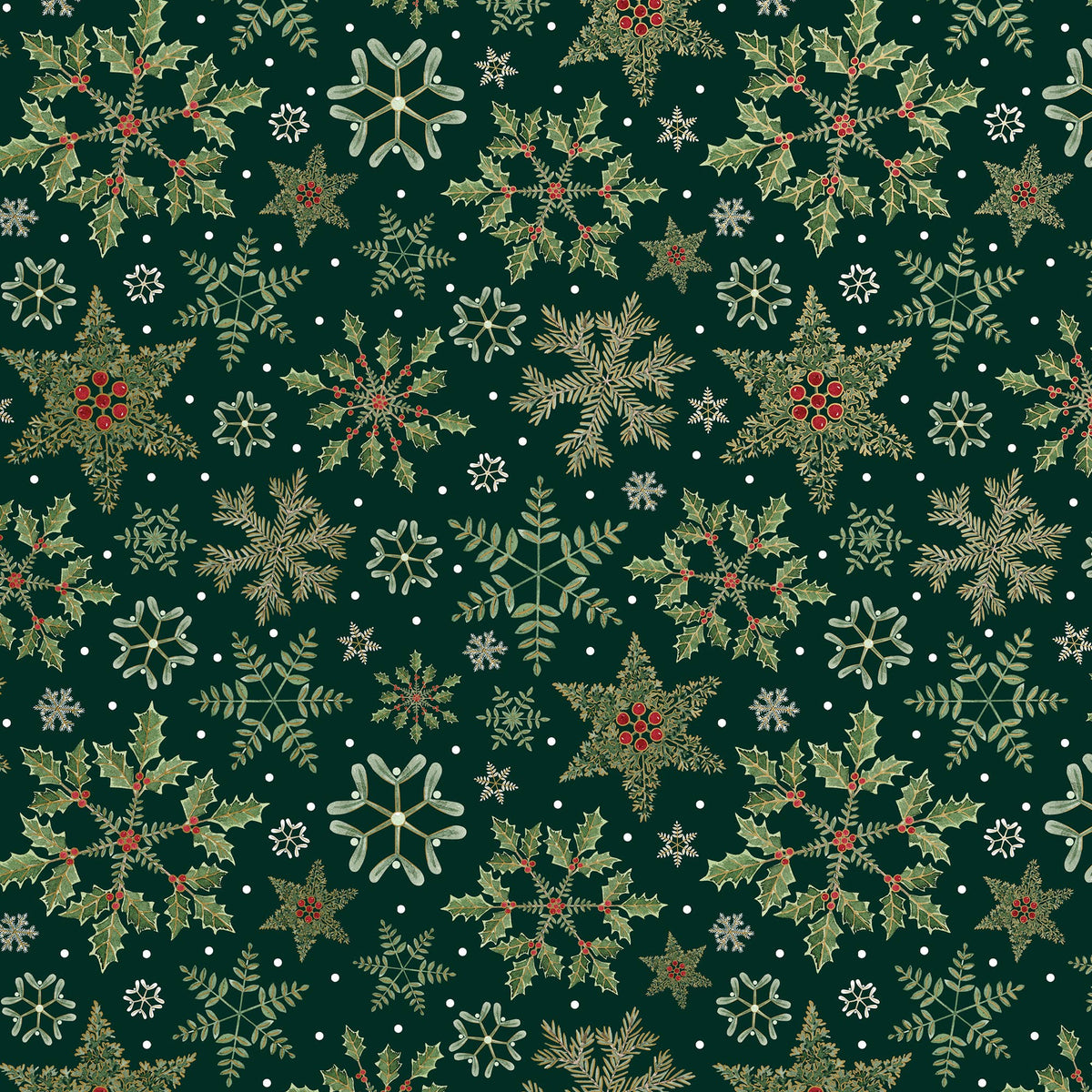 Forest Snowflakes Gift Wrap Paper, 2 Rolls