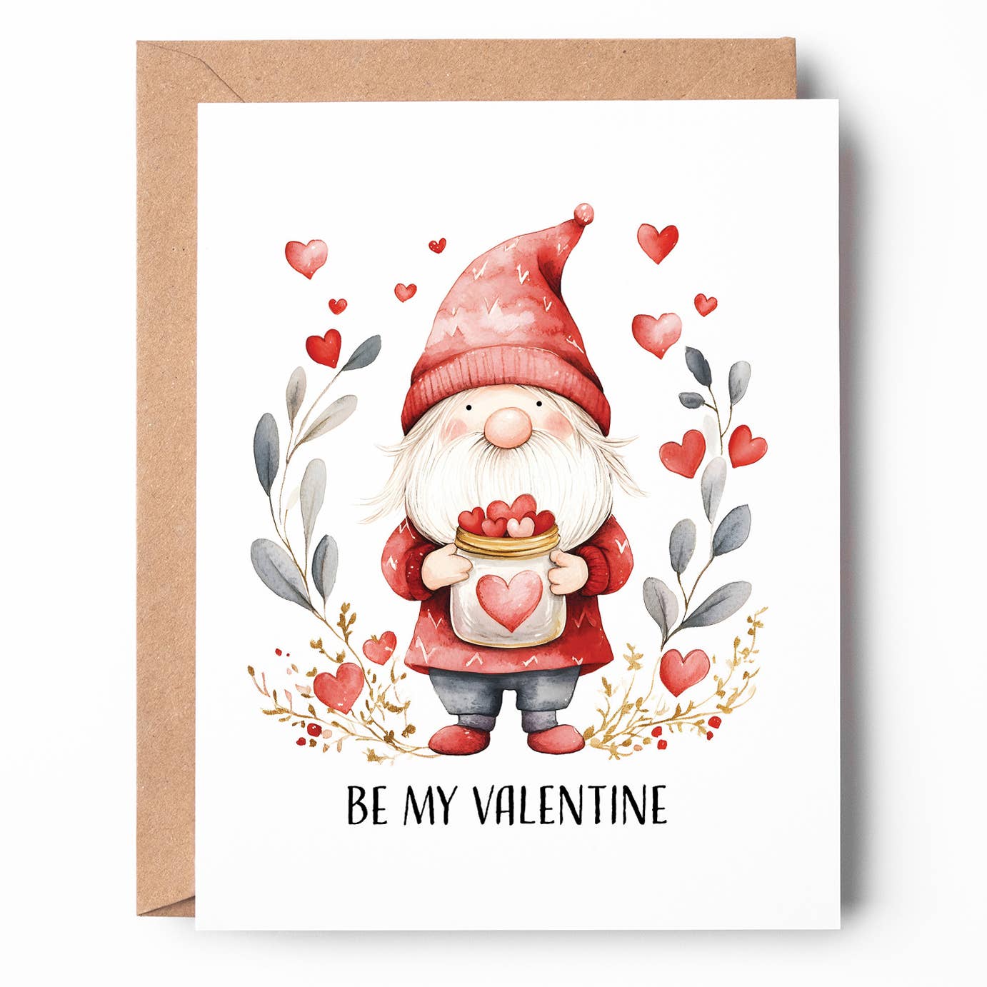 Gnome Valentine's Day Card