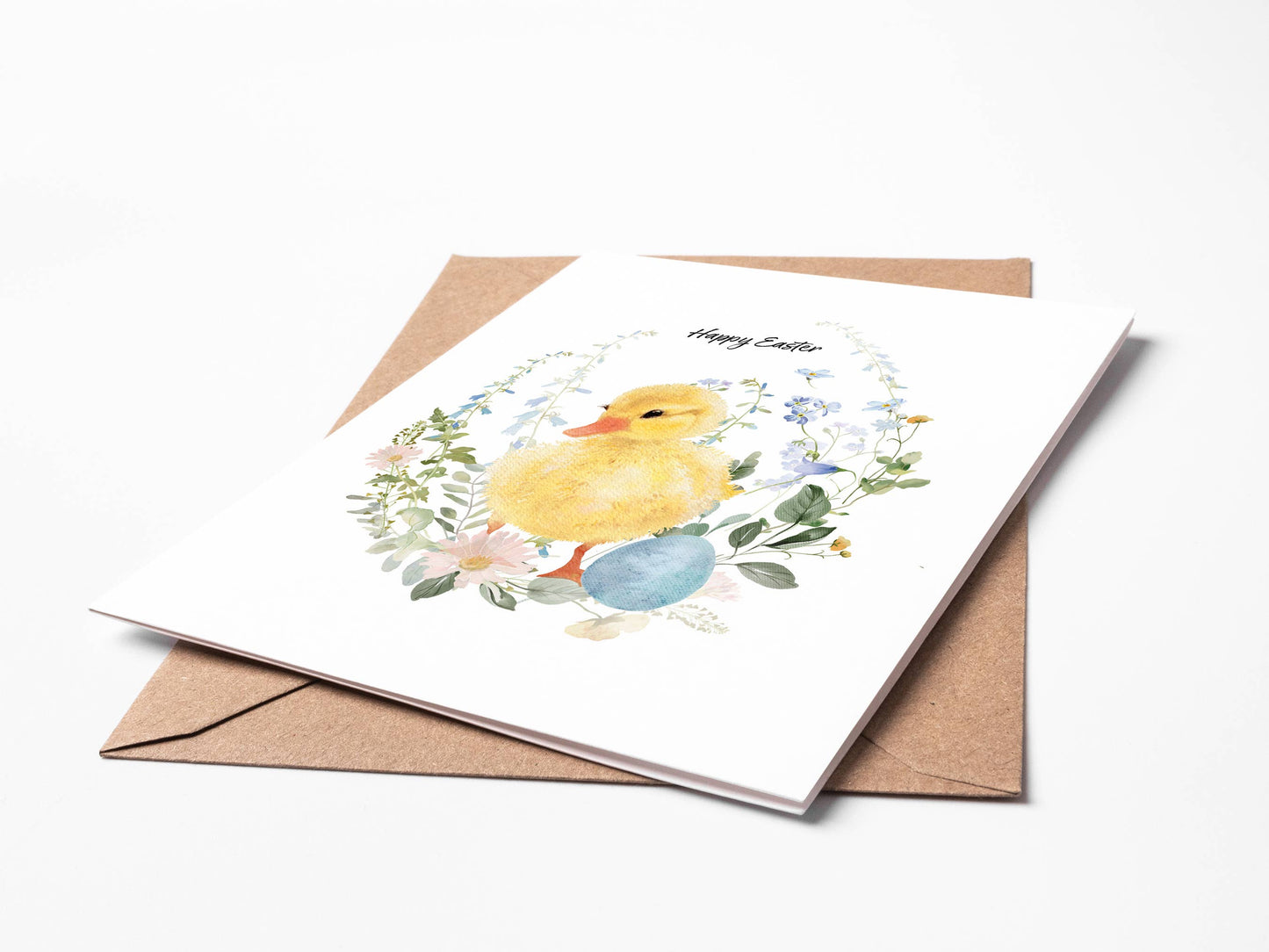 Duckling & Egg Easter Card