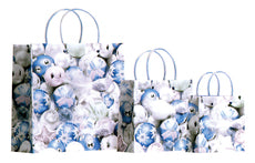 Blue Baubles Iska Holiday Gift Bags