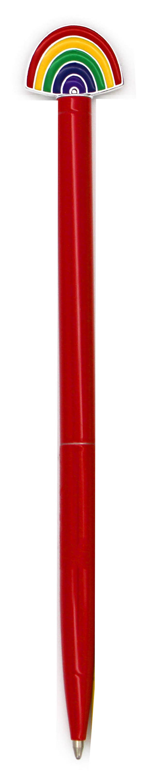 Red Rainbow Enamel Charm Pen