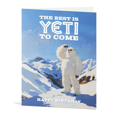 Best Yeti Birthday Card