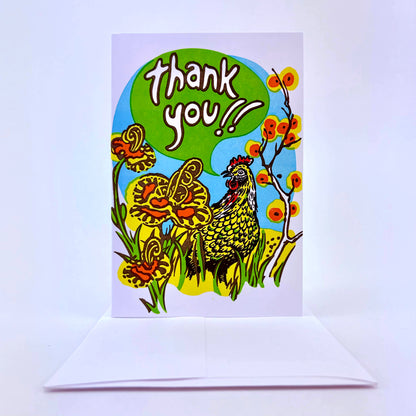 Happy Chicken Boxed Thank You Cards