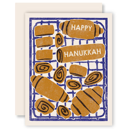 Happy Hanukkah (Rugelach) Hanukkah Card