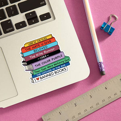 Banned Books Vinyl Sticker