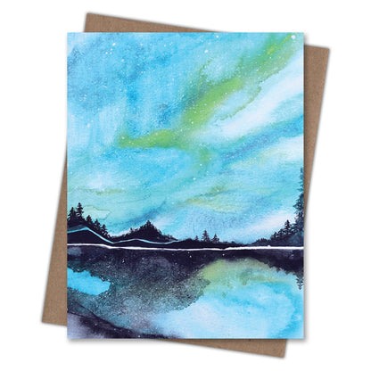 Northern Lights Blank Card