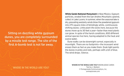 Where in the World Are You? A Situational Quiz Deck Knowledge Cards