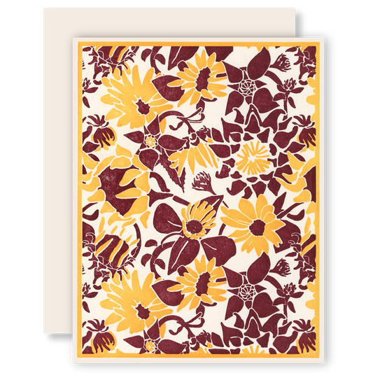 Sunflowers (Yellow) Blank Card