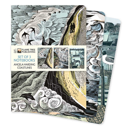 Angela Harding: Set of 3 Coastlines Notebook