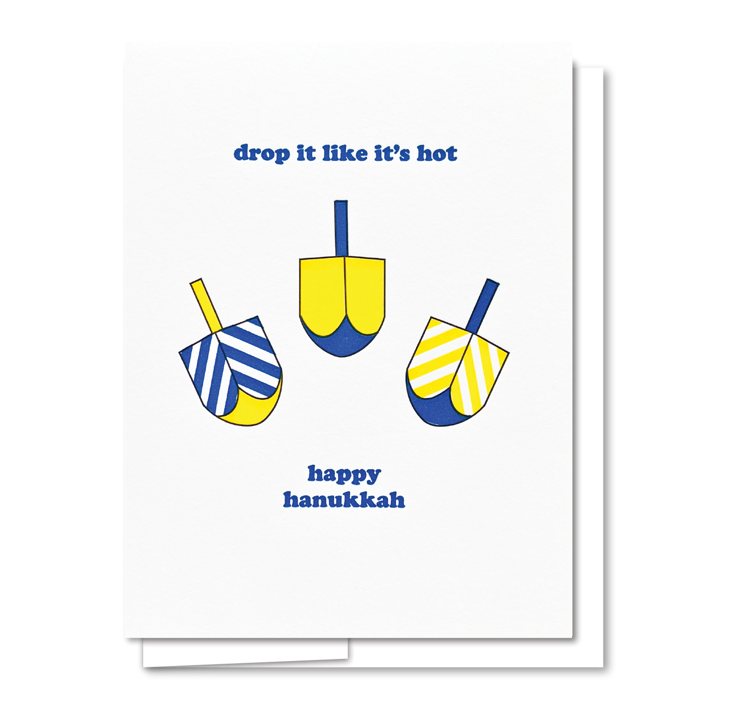 Drop It Like It's Hot Dreidel Hanukkah Card