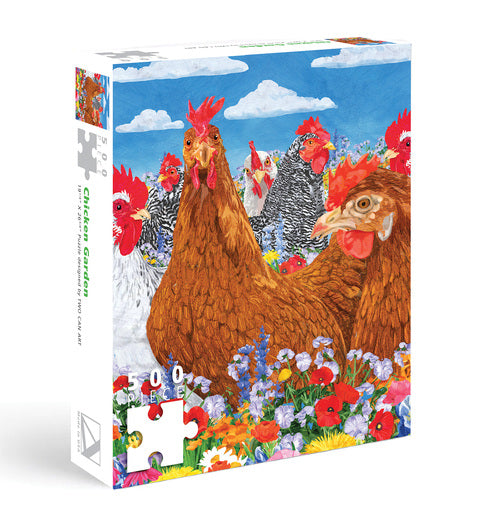 Spring Chickens 4 Spring Chickens Puzzle - 500pc – Allport Editions