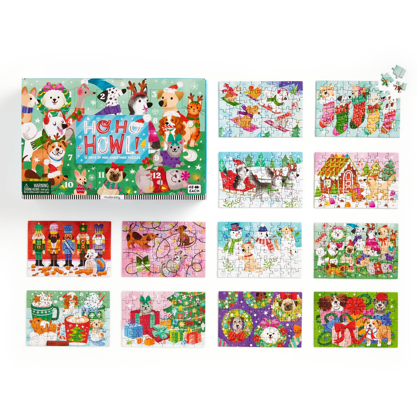 Ho Ho Howl! Countdown Puzzle Set - 48pc