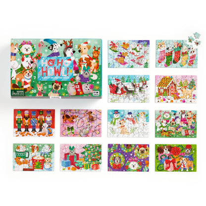 Ho Ho Howl! Countdown Puzzle Set - 48pc