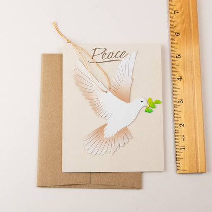 Peace Dove Ornament + Notecard