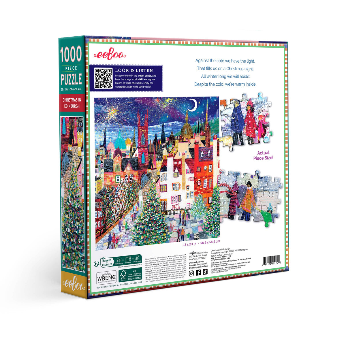 Christmas in Edinburgh 1000 Piece Puzzle