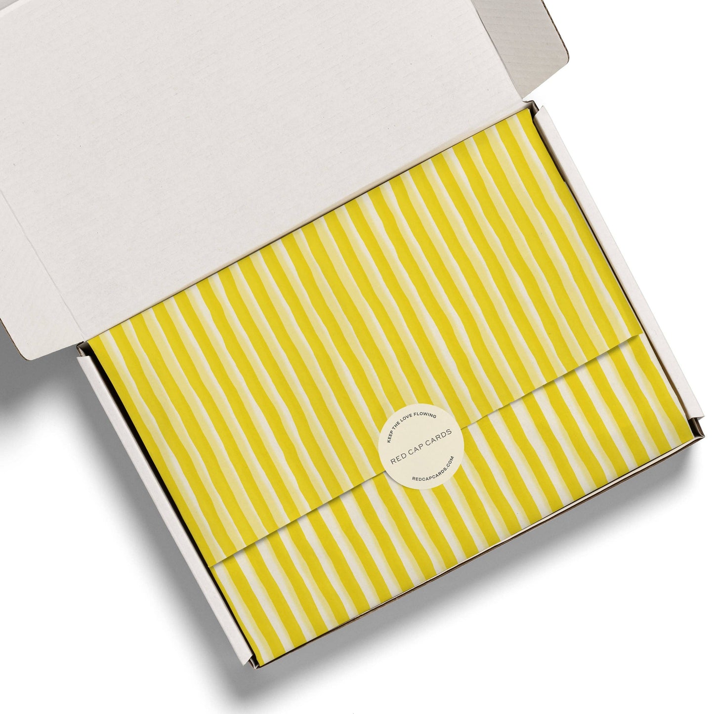 Yellow Stripe Tissue Paper