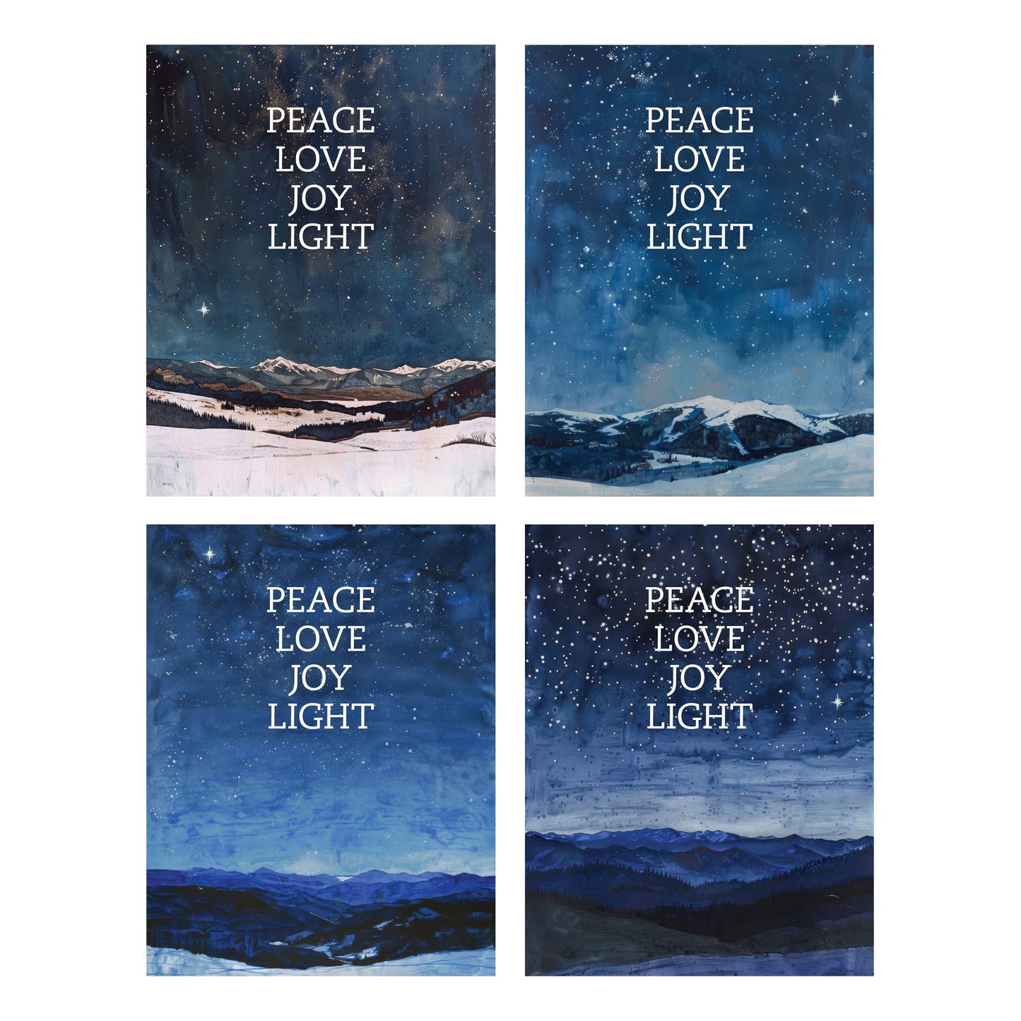 Mountain Starlight Assorted Boxed Holiday Cards