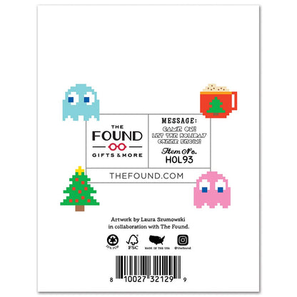 Retro Arcade Game Happy HOLIDAY Card