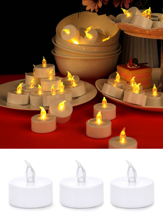 LED Tea Light Candles, Set of 3