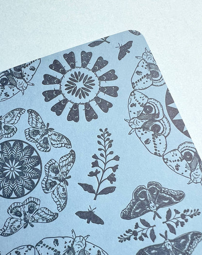 Moth Pattern Extra Large Notebook Journal