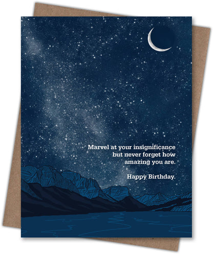 Insignificance Birthday Card