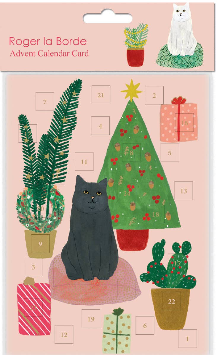 Chou Chou Chat Cat Advent Calendar Card