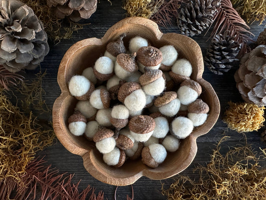 Handmade Needle Felted Wool Acorn