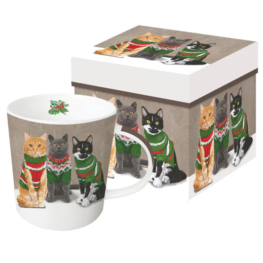 Sweater Cats Holiday Mug