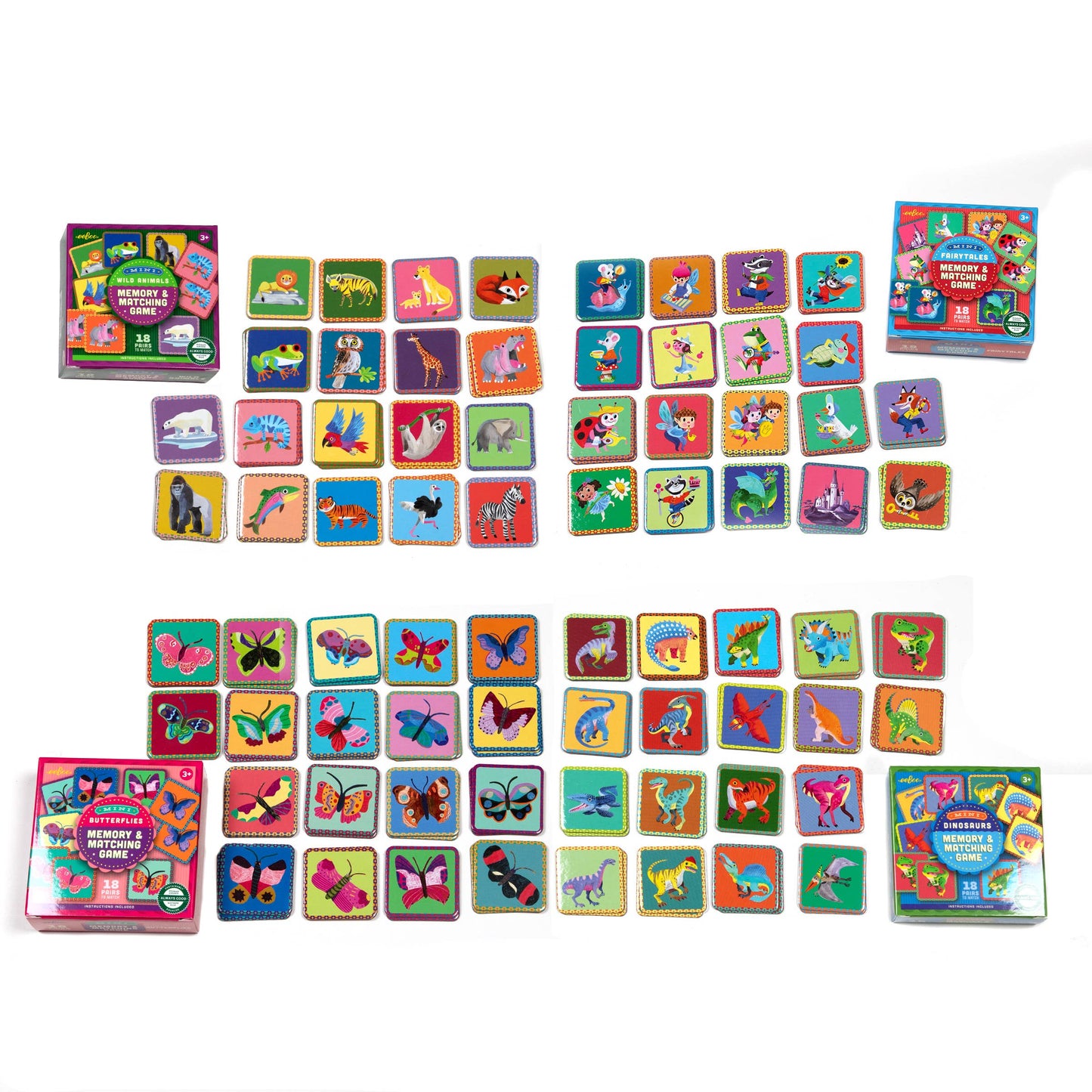 Mini Memory Games, 4 Styles