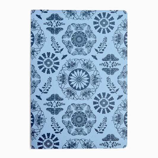 Moth Pattern Extra Large Notebook Journal