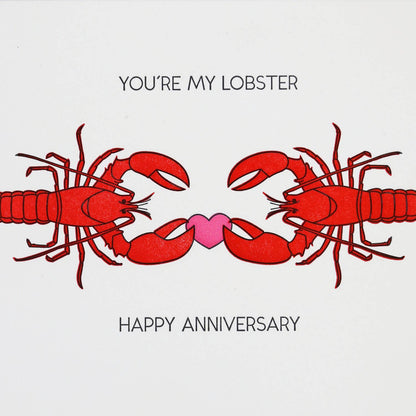 You're My Lobster Anniversary Card