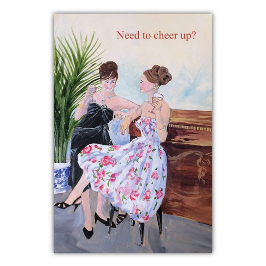 Drink Wine & Judge People Friendship Card