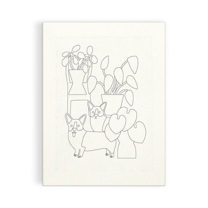 Corgi & Friends DIY Punch Needle Kit