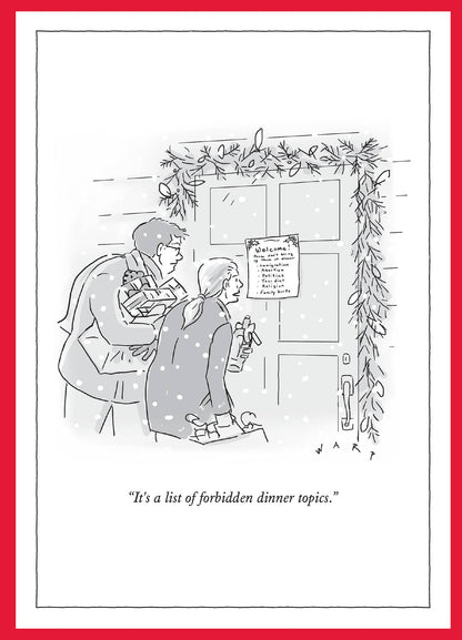 Dinner Topics New Yorker Holiday Cards