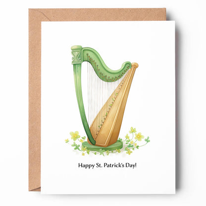 Lucky Harp St. Patrick's Day Card