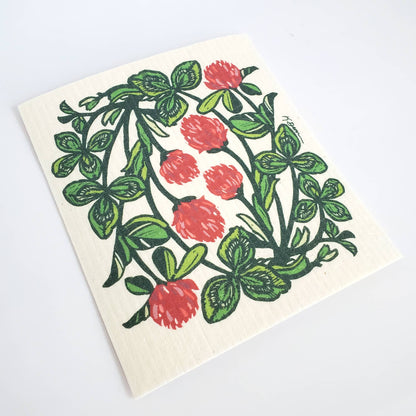 Spring Clover Swedish Dishcloth